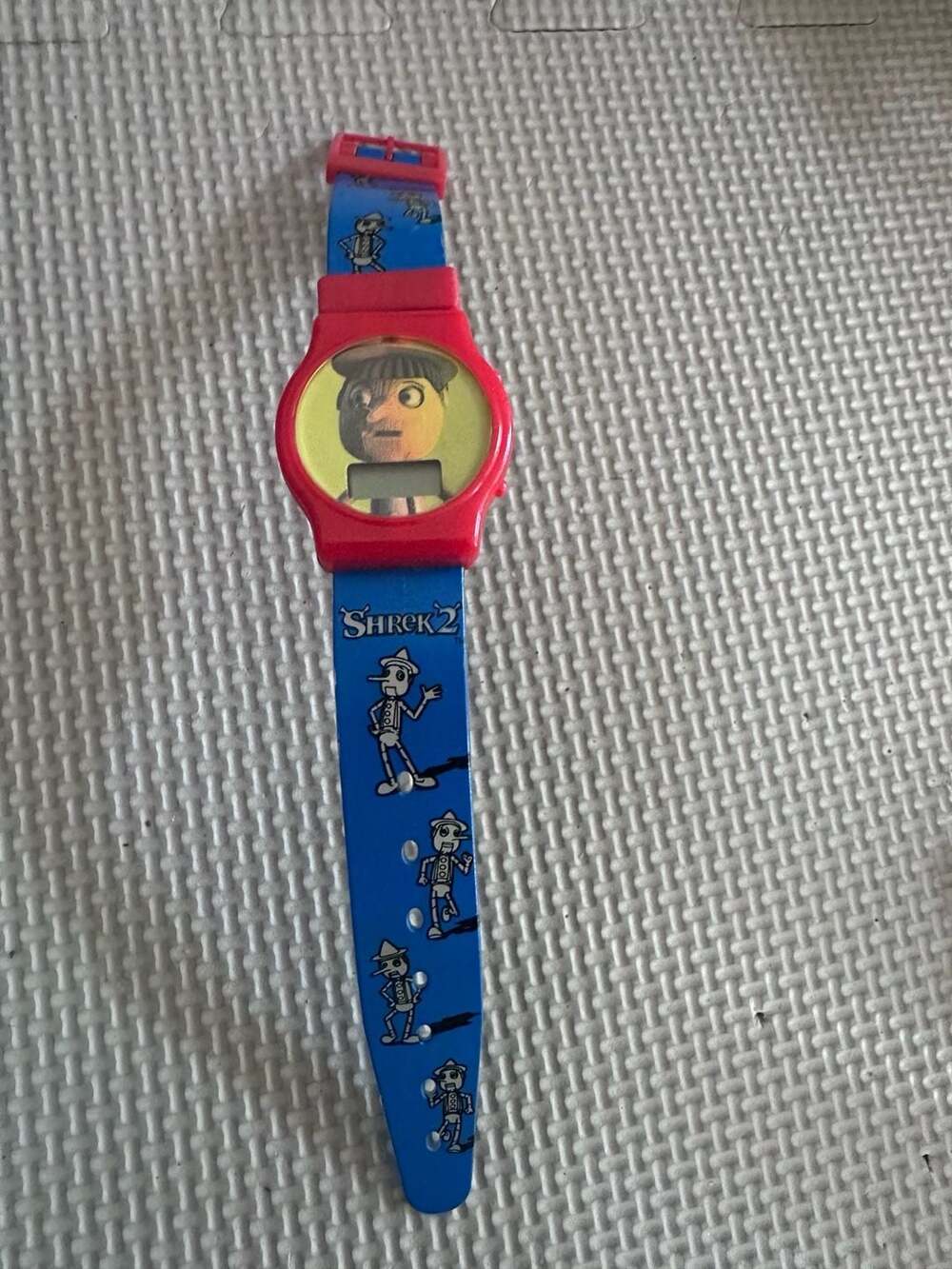 Vintage 2003 Shrek 2 Pinocchio Digital Watch General Mills Promotional